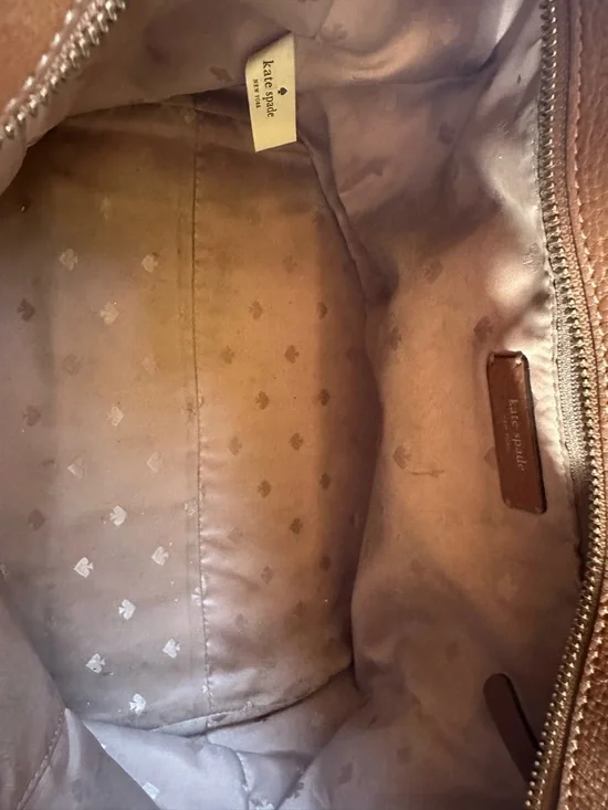 kate spade Brown Leather Tote with Top Handles - Picture 7 of 8